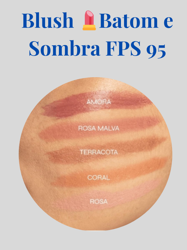 🌟 Bastão 3 em 1 Ollie – Praticidade, proteção e beleza em um só produto bastão 3 em 1 Ollie para blush, batom e sombr