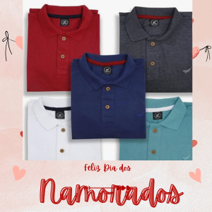 Presente prático e elegante para ele Kit com 5 camisas polo básicas – estilo e conforto no presente masculino
