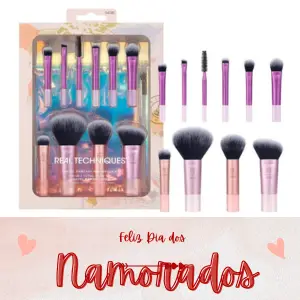 Kit de pincéis de maquiagem Real Techniques – compacto e ideal para viagens