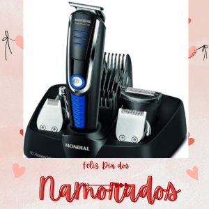 Presente útil e versátil para o autocuidado masculino Aparador de pelos completo Mondial – ideal para cuidados masculinos